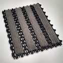 Cross-Brush Interlocking Floor Mat Entrance Tiles