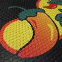 Rubber Scraper Logo Mats