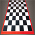 Checkered Design Roll Out Garage Flooring