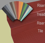 Orbitread 1-Piece Rubber Stair Tread & Riser